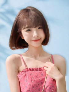 Natural Hand-tied Real Hair Short Bob Wig