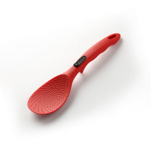 Onlycook Silicone Heat Resistant Non-Stick Cooking Spatula Flat Bottom Pan Fry Scrape Kitchen Utensil Set Drain Spoon