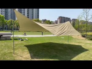 ผ้าใบ อุปกรณ์​ครบชุด​ เต้นท์แคมปิ้ง ผ้าคลุมเต้นท์ สำหรับกันฝน กันแดด พร้อมส่ง  เต้นท์แคมปิ้ง ผ้าคลุมเต้นท์ สำหรับกันฝน