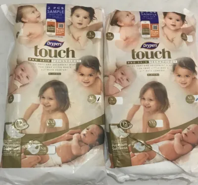 Pink Angel : Sample trial : SUPER DRY Drypers - size:XL 2 pcs pack x 1