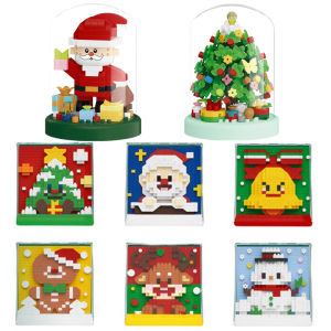 Micro-particle assembled building blocks Christmas dream-making toys educational Christmas tree gift ornaments for the elderly