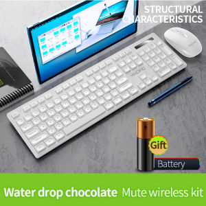 (1-3 Days Delivered)V3max 2.4GHz Wireless Office Keyboard Mouse Set Compatible Portable USB Keyboard(high quality)