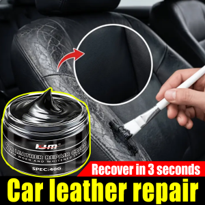 KJM Car Leather Repair Cream Quick Restore Paste for Cracked Scratched Auto Seats Steering Wheel and Interior Leather