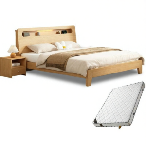 MOLORE | Solid Wood Modern Minimalist Bed