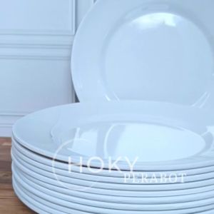 6 PCS PIRING SAJI MELAMIN 10INCH BULAT CEPER POLOS MELAMIN TEBAL