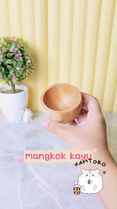 Hamtoro Mangkuk Kayu Tempat Makan Hamster Sugar Glider Gecko Bahan Tebal