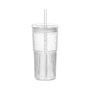 Summer High-value Fashionable Cold Drink Cup Simple Straw Direct Drinking Water Cup Large-capacity Portable Office Water Cup