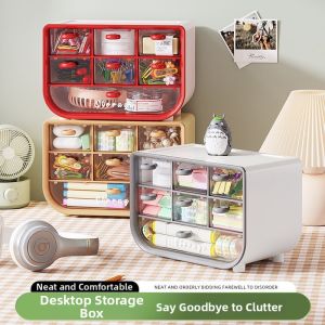 Desk Multifunctional Transparent Storage Box