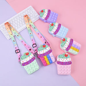 Harga Grosir - Tas Pop it Ice Cream / Tas Pop It Cup Cake / Tas Pop It Anak Perempuan