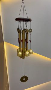 กระดิ่งลมเรียกทรัพย์ โมบายปรับฮวงจุ้ย เสริมฮวงจุ้ย เสียงใส เสริมมงคล แต่งบ้าน ประตู หน้าต่าง ( 14739 )