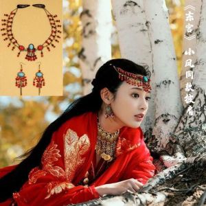 Red National Style Silk Scarf Gold Embossed Cotton Linen Womens Shawl Bridal Dress Shoulder Wrap Dongguan Xiaofeng Scarf