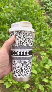 Ly Giữ Nhiệt 500ml Coffee Cup inox 316 Cao Cấp Cốc Giữ Nhiệt Có Ống Hút Quai Xách