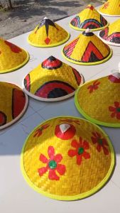 Topi caping anak sekolah tk sd smp sma smk lukis / topi motif untuk prakarya sekolah