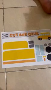 Aktivitas Menggunting dan Menempel / Worksheet Gunting Tempel/ Lembar aktivitas gunting tempel/ worksheet preschool/ worksheet anak TK