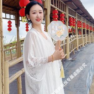 Mùa Hè 2024 Vải Lụa Chống Nắng Dài Vừa Phải Cho Nữ Vải Lụa Chống Nắng Mùa Xuân Hè Thời Trang Đa Năng Phong Cách Hàn Quốc