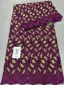 Vải Ren Cotton Thụy Sĩ Chất Lượng Cao Kiểu Dáng 2025 Dành Cho Đầm Dạ Hội Nữ Thiết Kế Nigeria Dùng Cho Đám Cưới