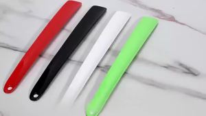 Velishy | Portable Mini Professional Shoe Horn Durable 11CM Lazy Shoe Helper Plastic Spoon‑Shape Flexible Shoe Lifter