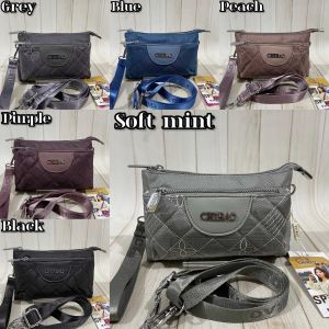 POUCH/DOMPET/TAS SELEMPANG WANITA CHIBAO KANVAS 3Sleting CB0513-N22 (2Tali)