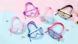 Kính bơi SWALLOW góc nhìn 180 độ cản tia UV sương mờ dành cho người lớn và trẻ em từ 5 tuổi