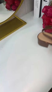 327 New Arrival Glossy Elegant Style With Mid Heels Sandals For Womens