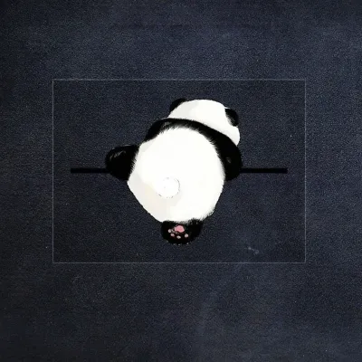 BERUIXER | Reflective Cartoon Cute Panda Decal Car Body Decoration