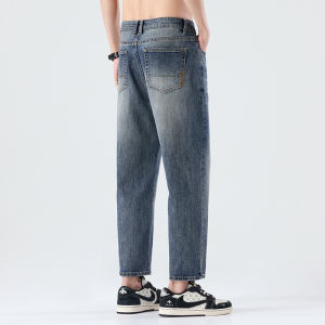 Summer Thin Mens Jeans Straight Fit Trousers