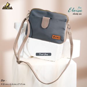 Eloise Bag By Aysila Tas selempang wanita bahan chocoly anti