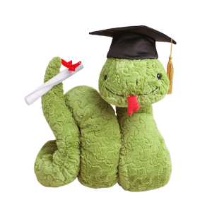 Special Green Sticking Tongue Outcartoon Steve Snake Soft Plush Animal Toy Cute New Funny Snake Graduation Gift