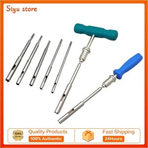 Veterinary Hollow Reamer Hollow Mill for Removal Bone Screw Extractor Handle Orthopedic Instrument Stainless Steel