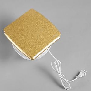 Quạt thông gió bề mặt phẳng được mạ bề mặt theo màu ĐEN BẠC VÀNG với kích thước bề mặt 200x200mm - Rất sang trọng hút khỏe chạy êm - LAVFILL