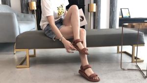 Ready Stock NIUMIMI NS135 Taperia Sandal Shoe Womens Flat Shoes Kasut Murah Sandals Lady Perempuan Wanita Travel