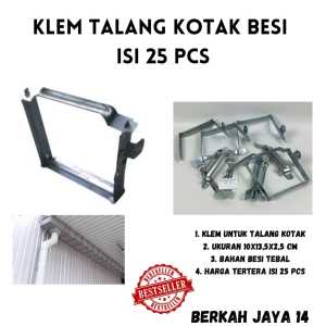 KLEM TALANG KOTAK PVC ISI 25 PCS CANTOLAN GANTUNGAN PIPA PROMO DISKON TERLARIS BAHAN BESI TEBAL HARGA MURAH BARANG BERKUALITAS