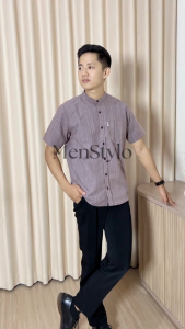 MenStylo Kemeja Koko Pria Lengan Pendek