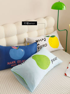 Áo Chăn Gối Cotton Nguyên Chất Dopaamine Fresh Strawberry Áo Chăn Gối Đơn 100% Cotton 48x74cm Túi Đựng Lõi Gối Áo Chăn Gối Cotton Thoải Mái