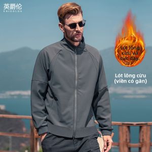 Enjeolon | Áo Khoác Thể Thao Dân Dã Có Mũi Kéo và Cổ Đứng