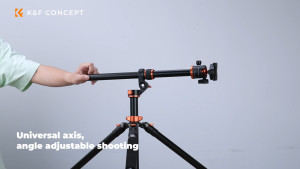 K&F CONCEPT 2.3m Camera Tripod Reversible Detachable Monopod Plate Lock Transverse Center Column Horizontal 360 ° Panoramic BH-28L Head