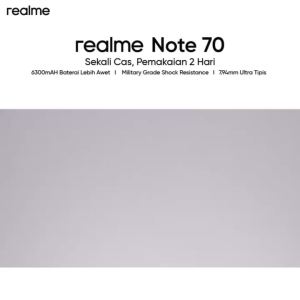 realme Note 70 (4/64GB)(4/128GB) - 6300mAh Battery Military Grade Shock Resistance Garansi Resmi