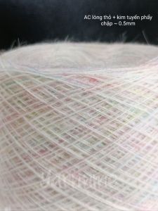 (Siêu phẩm) Len mohair kim tuyến phẩy pastel cỡ sợi 0.6mm