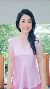 Đồ bộ mặc nhà phi lụa WANNABE đồ bộ quần dài tay áo phối ren hoa nhẹ nhàng quý phái BDS06