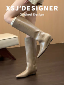 LIQIXIEFANG | Calf-length Stretching Elevator Boots