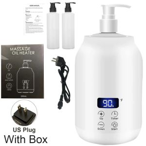 NEW Essential Oil Heater LED Display Temperature Adjust Single Massage Oil Bottle Warmer Massage Oil Heater