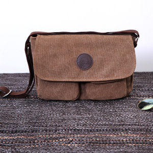 IELGY Retro Canvas Shoulder Bag: A High-Quality Men's Casual Messenger