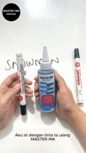 Tinta Spidol Whiteboard Master INK Tinta Isi Ulang Spidol Master INK BIRU 500ml