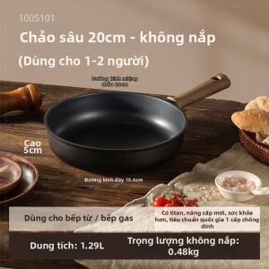 CAROTE | Chảo Titanium Không Dính Siêu Nhẹ cho Bếp Từ