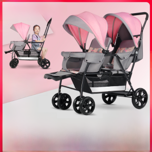 Authentic Double-Occupied Baby Stroller Suitable for 0-4 Years Old Cool Fruit Brand Large Size Two-Wheel Manual Push Cart