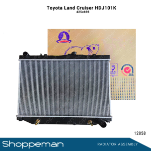 12858 TOYOTA LAND CRUISER 2011 HDJ101K RADIATOR ASSEMBLY A/T 425x698x32mm PA32 1ROW