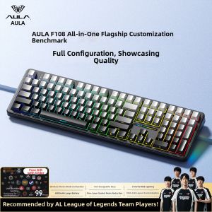 AULA | Customizable Wireless Triple Mode Gaming and Office Mechanical Keyboard