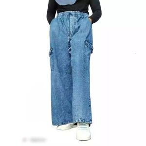 CELANA CARGO JEANS HIGWAIST KOREAN STYLE CARGO PANTS JEANS PREMIUM CELANA SAKU TEMPEL