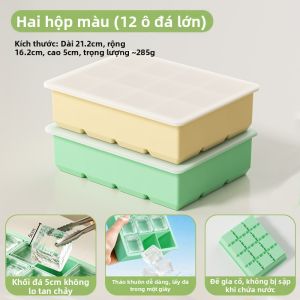 DEMING | Mô Hình Đóng Băng Silicone Chất Lượng Thực Phẩm Tan Chậm 12 Ô