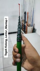 Joran  Pancing Tegek Fiber Siap Pakai Murah Kolong